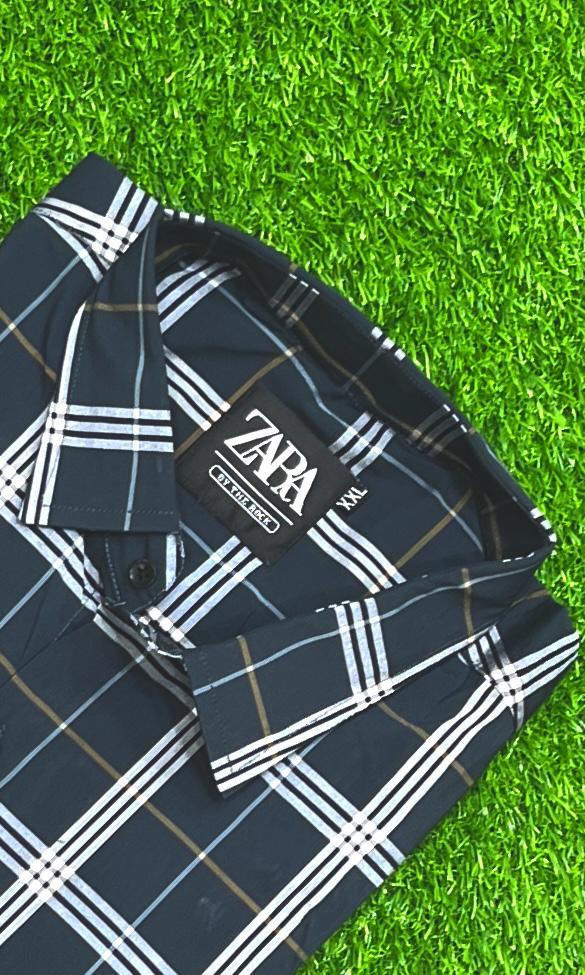 Trendy bold check shirt