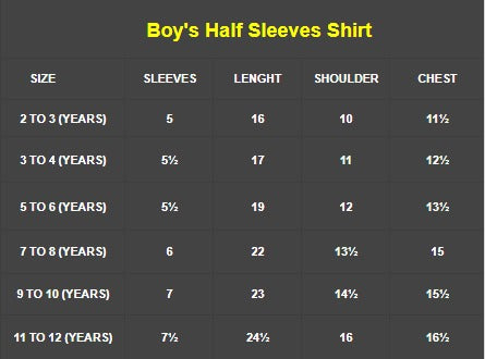 Stylish Kids Half Sleeves Shirt