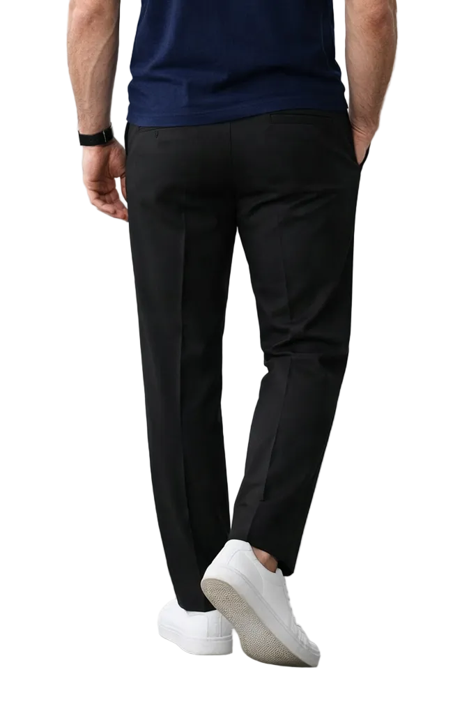 Relaxed Fit Trendy Black Trouser