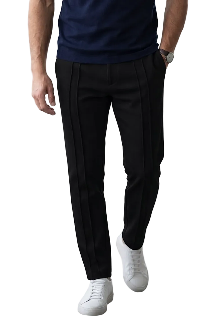 Relaxed Fit Trendy Black Trouser
