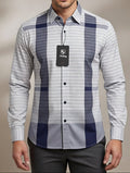 Bold Classy White Cotton Check shirt