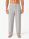 Men's Lightweight Imported Relaxed-Fit Trousers with Drawstring