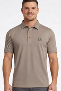 Men's Premium Light Brown Polo Shirt in Imported China Fabric
