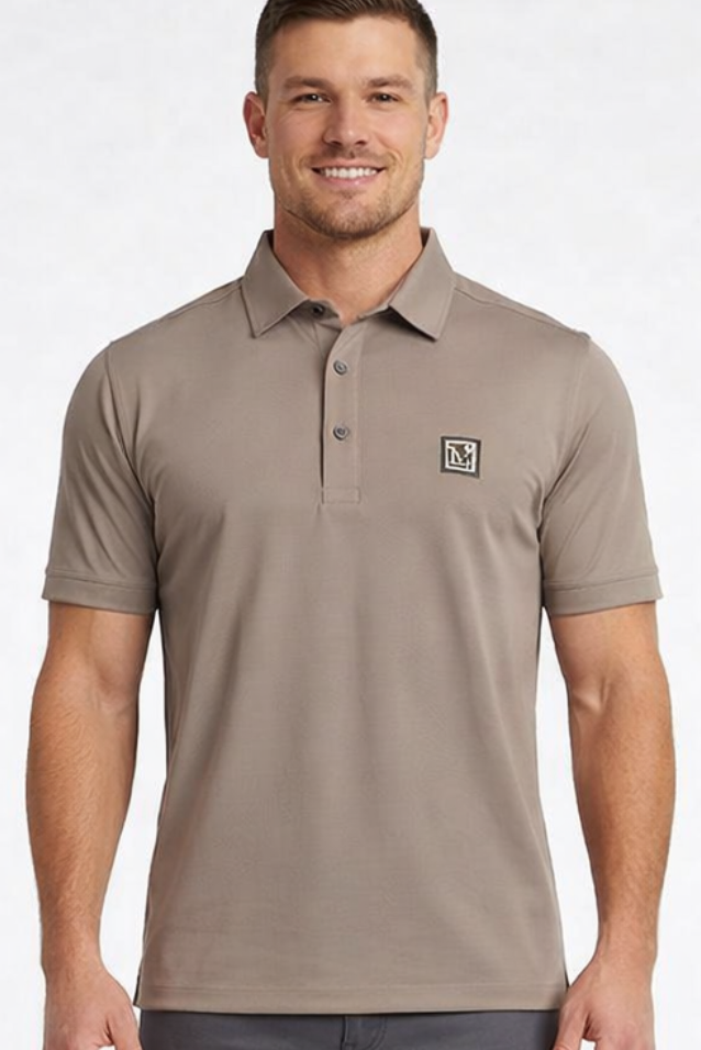 Men's Premium Light Brown Polo Shirt in Imported China Fabric