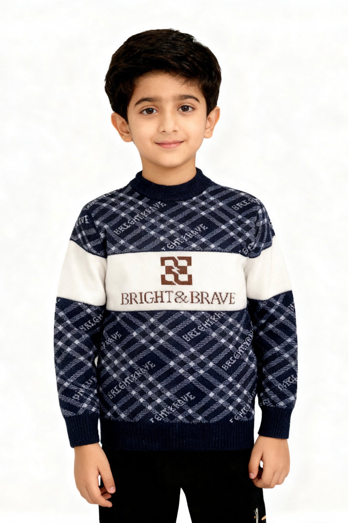 Al Noor Boys’ Cozy Woolen Winter Sweater