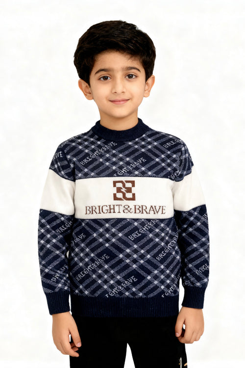 Al Noor Boys’ Cozy Woolen Winter Sweater