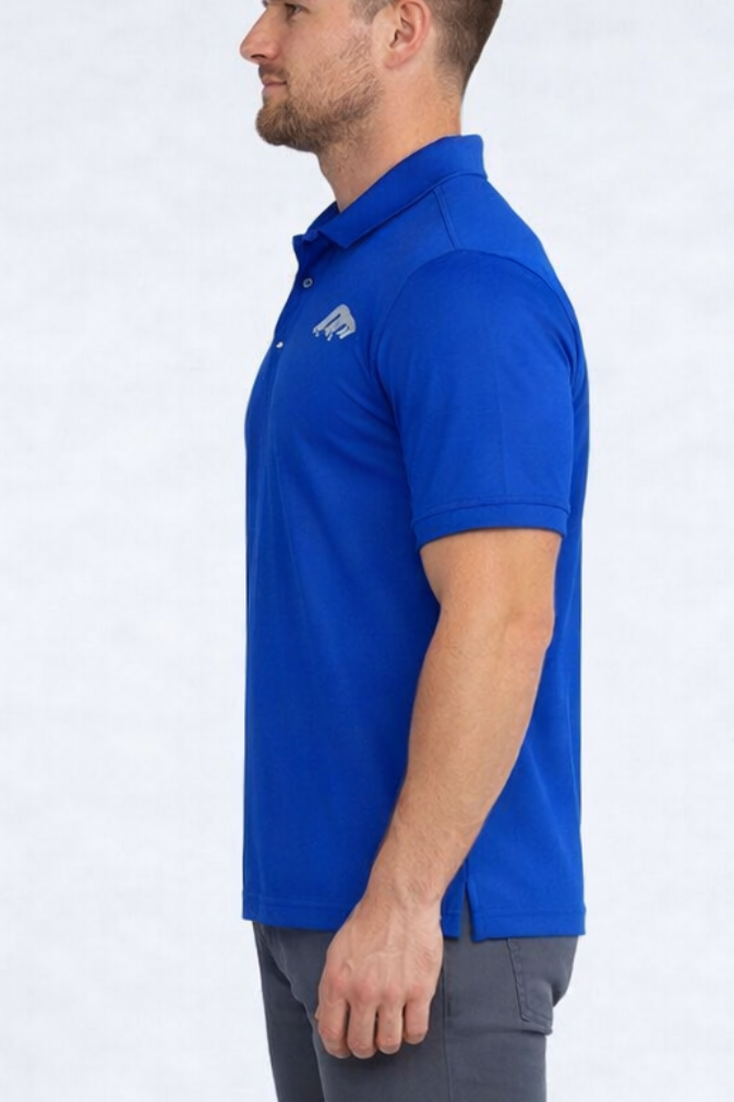 Mens Imported Royal Blue China Polo
