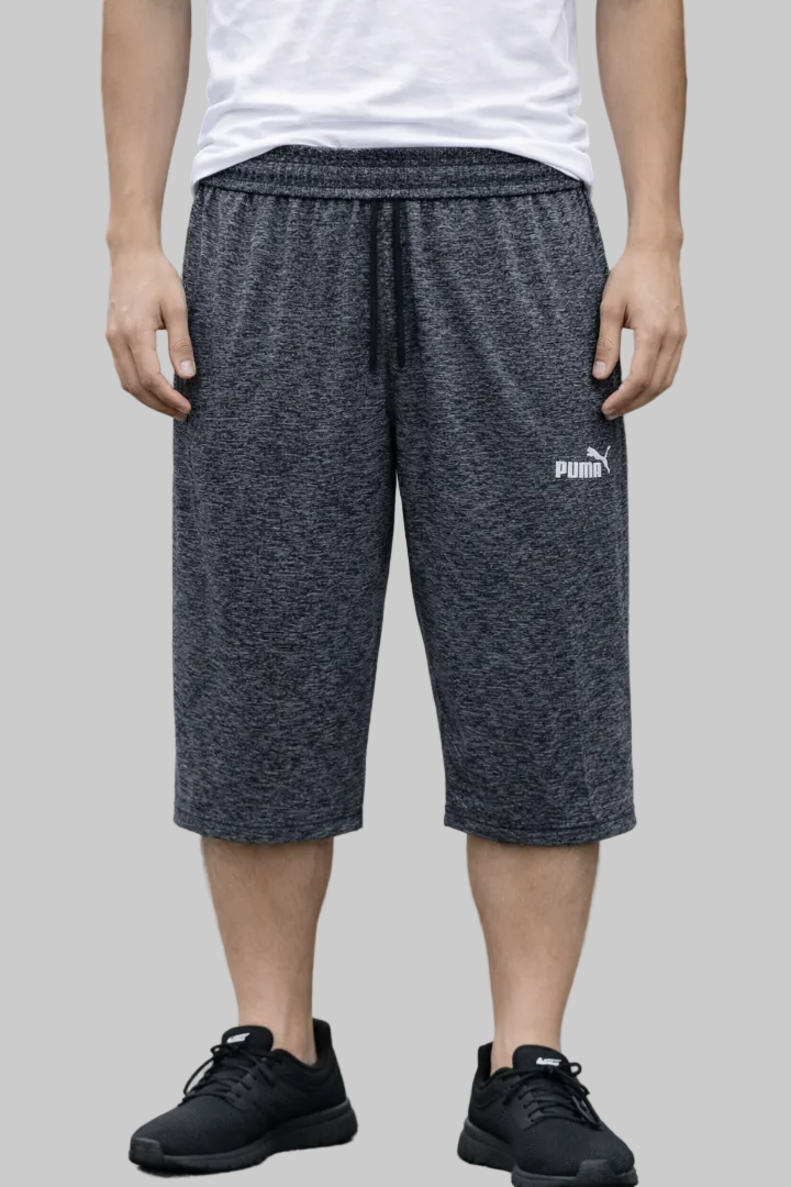 Men's Puma Casual Crop Shorts in Knit Fabric