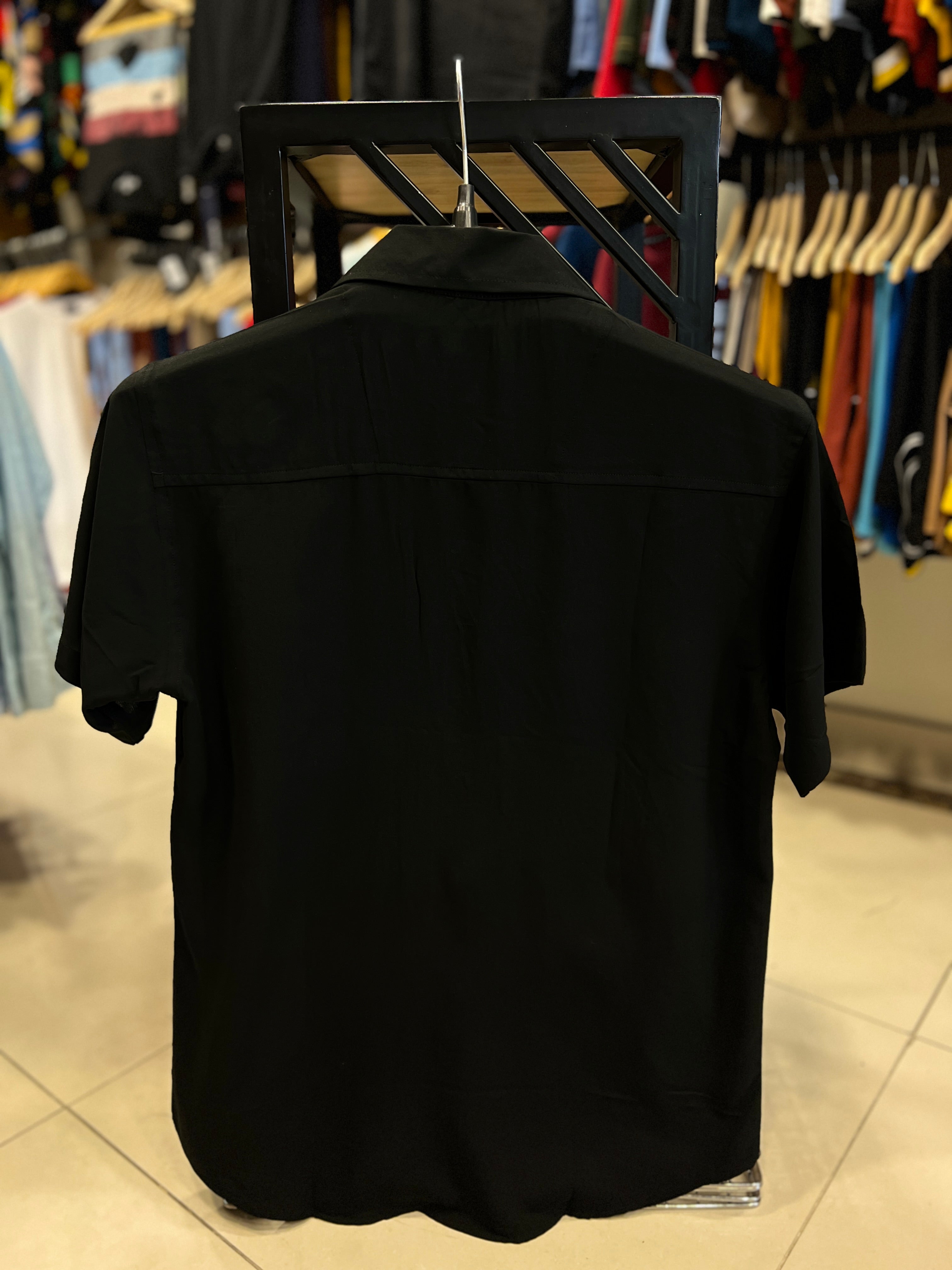 Black Half Sleeves Shirts