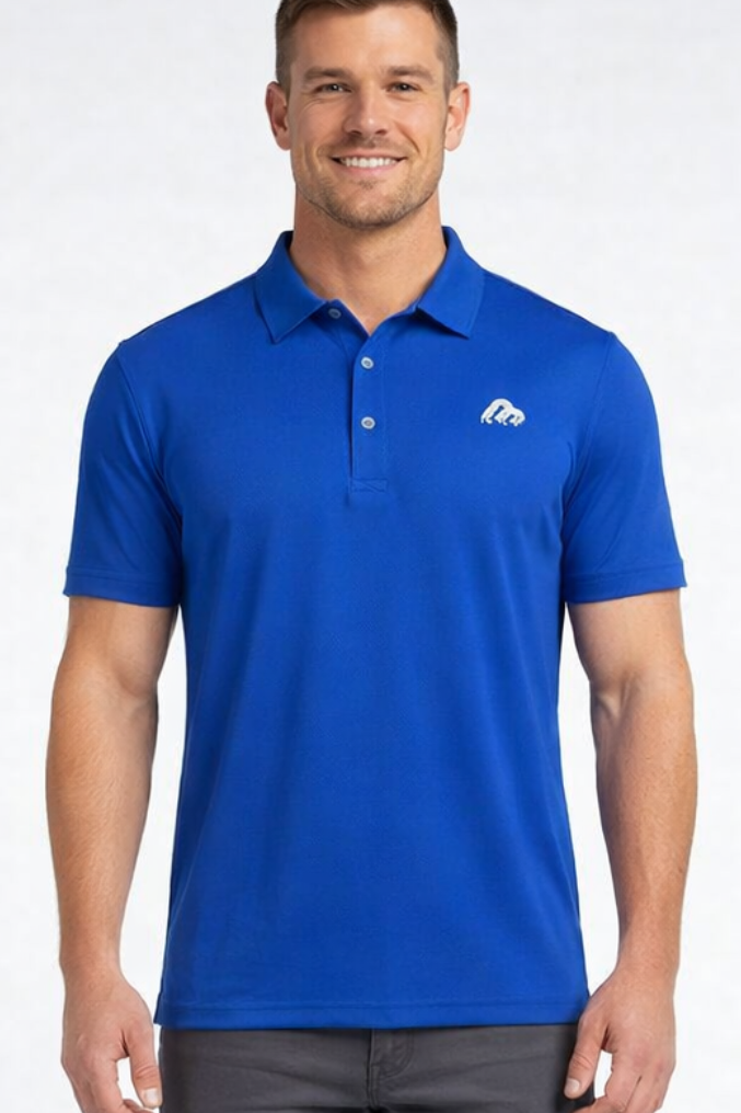 Mens Imported Royal Blue China Polo