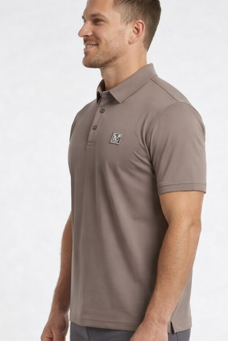 Men's Premium Light Brown Polo Shirt in Imported China Fabric