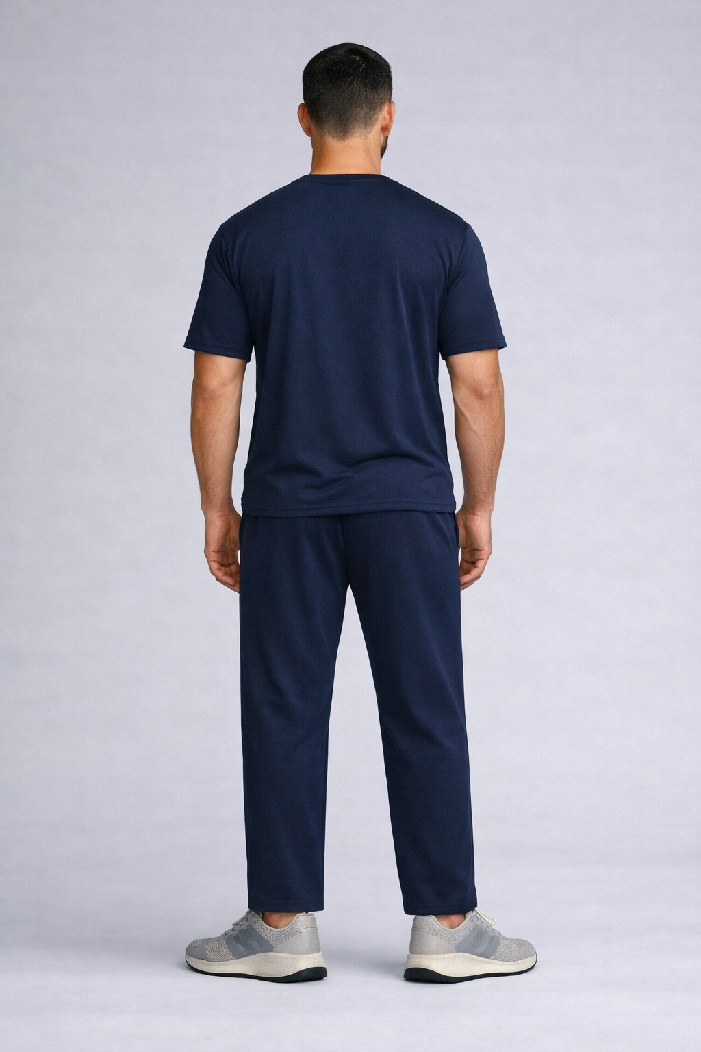 Men’s Performance Essential Track Suit Set(Navy Blue)