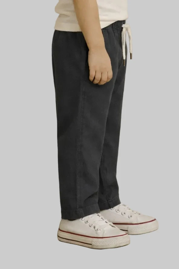 Kids Comfortable Drawstring Casual Pant Style Trousers